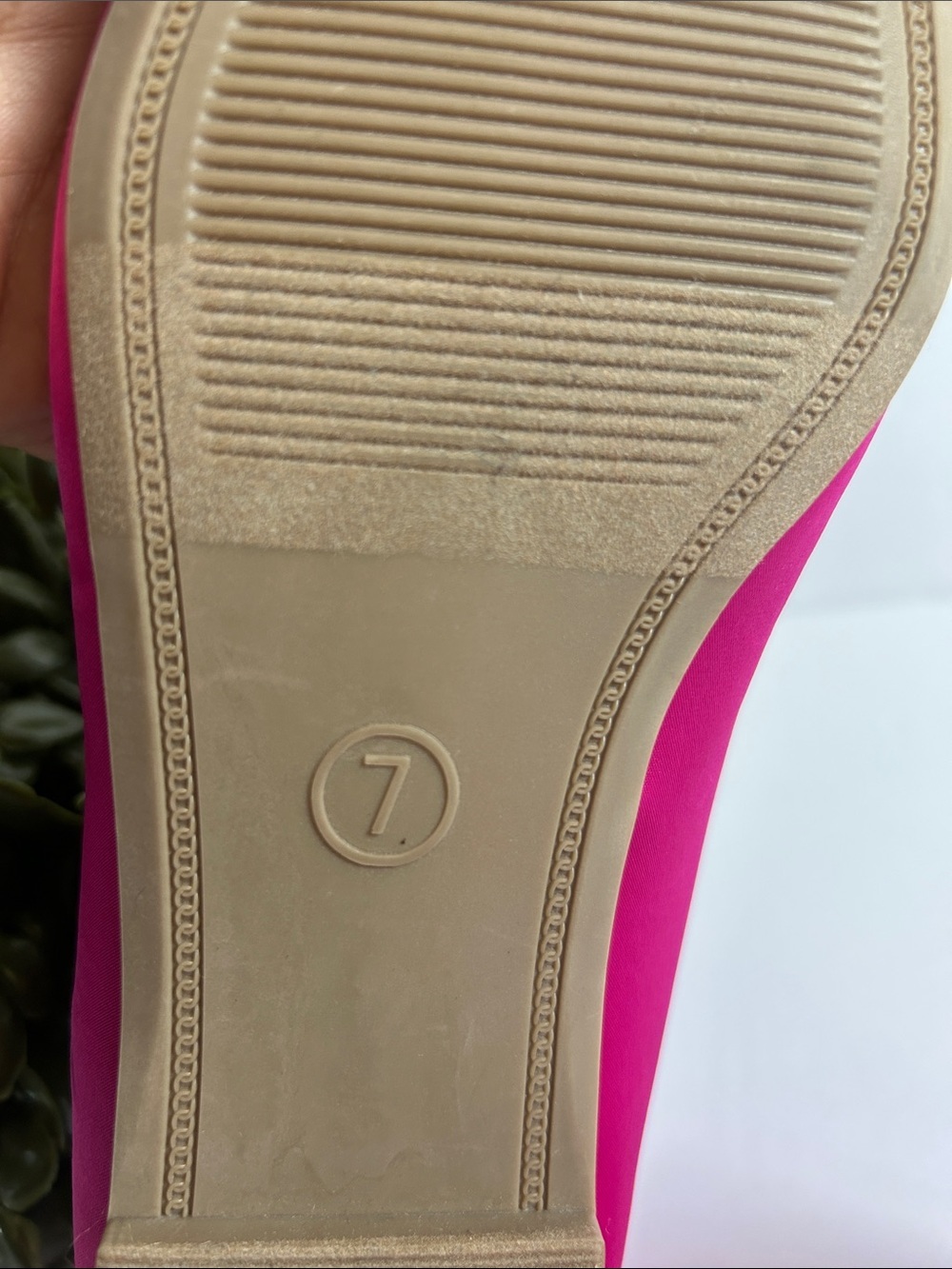 SM New York Fuchsia Pointed-Toe Flats with Rhinestone Bow - Picture 8 of 8